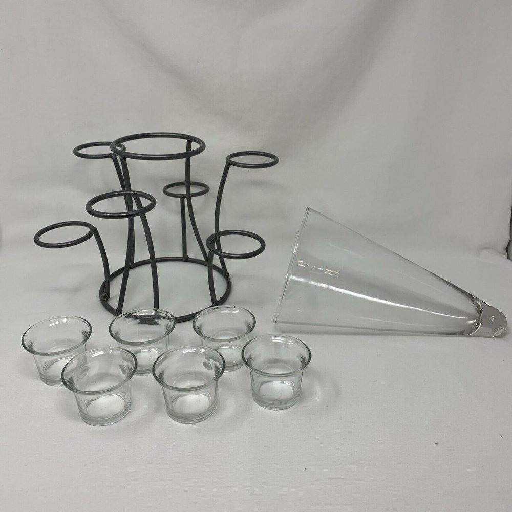 Tealight & Votive Holder w/Vase Centerpiece - Picture 6 of 12